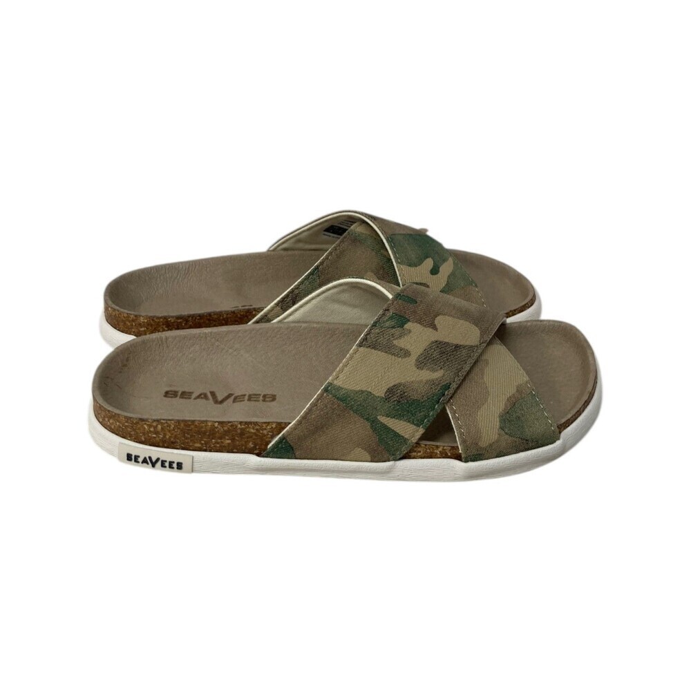 SeaVees Slides Women's Size 5 Green Camo Santa Rosa Shoes